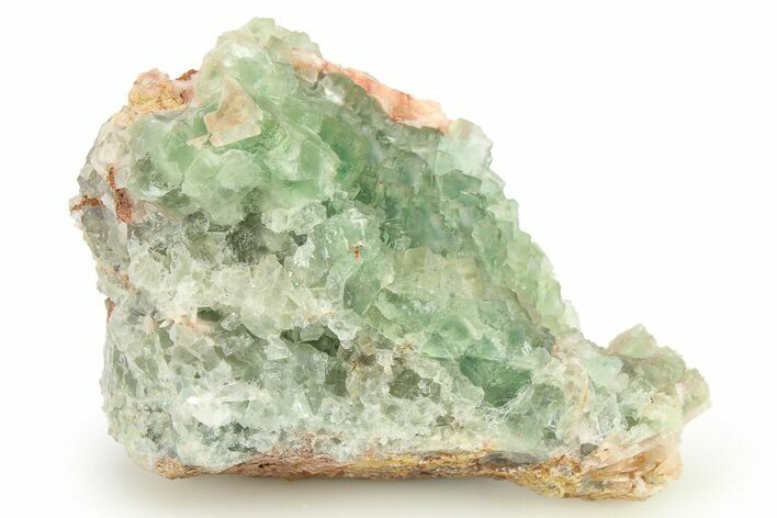 Fluorescent, Green Cubic Fluorite Crystal Cluster - Morocco #274564